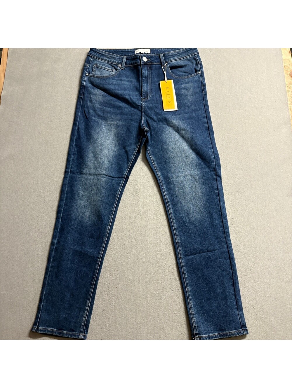 Risen Jeans Womens 2XL Dark Wash High Rise Stretch Denim Skinny Jeans NWT